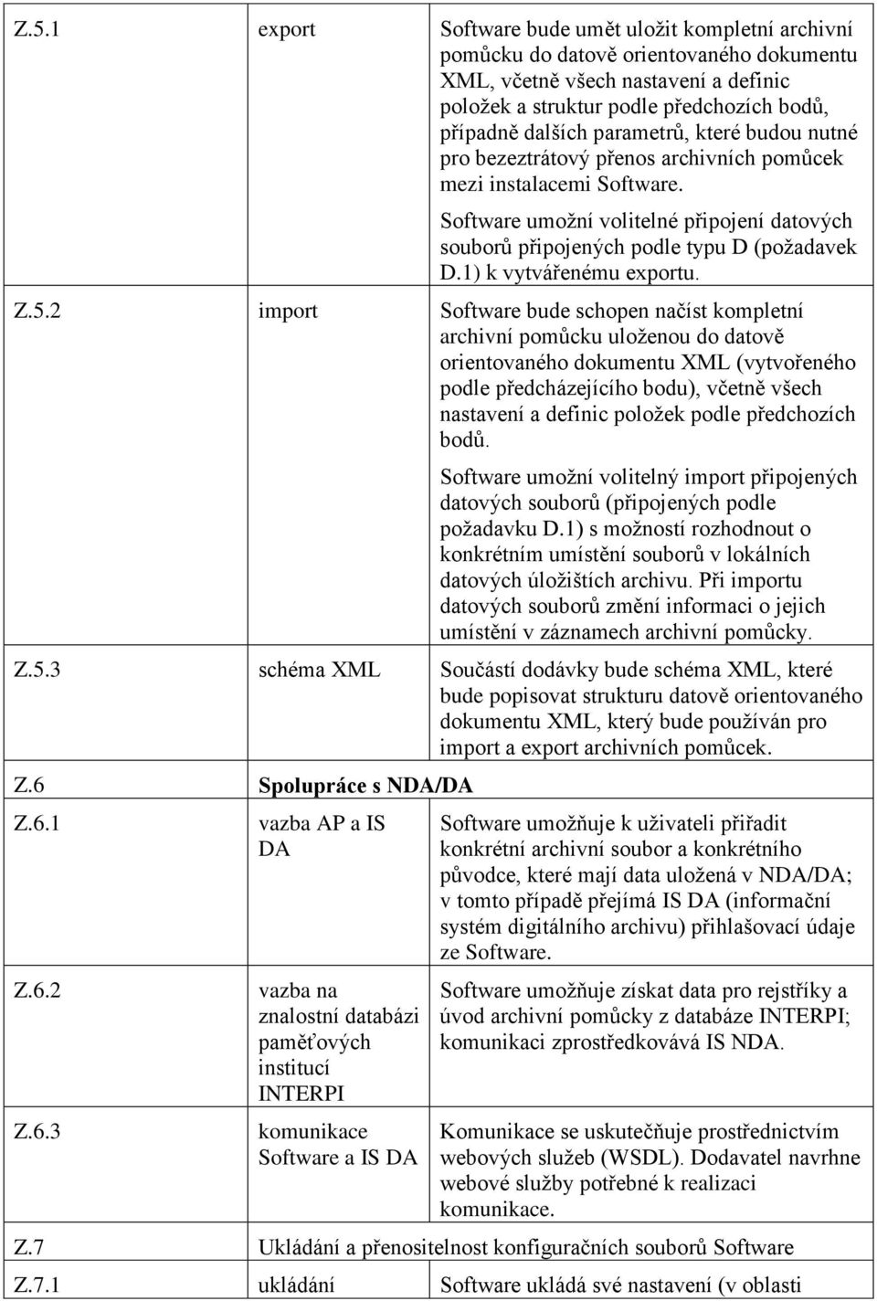 1) k vytvářenému exportu. Z.5.