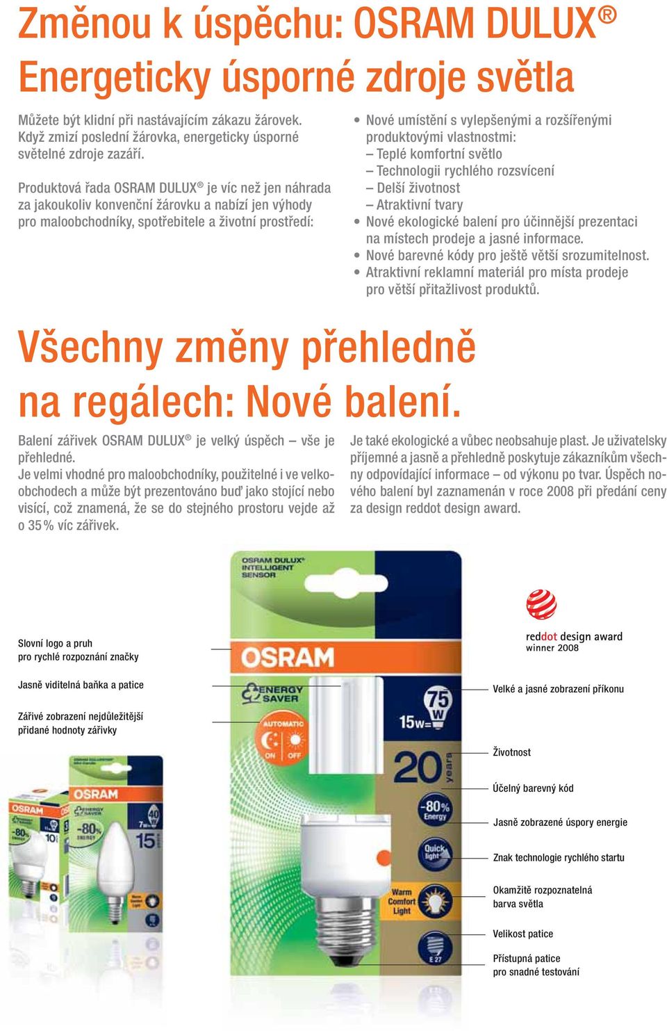 balení. Balení zářivek OSRAM DULUX je velký úspěch vše je přehledné.