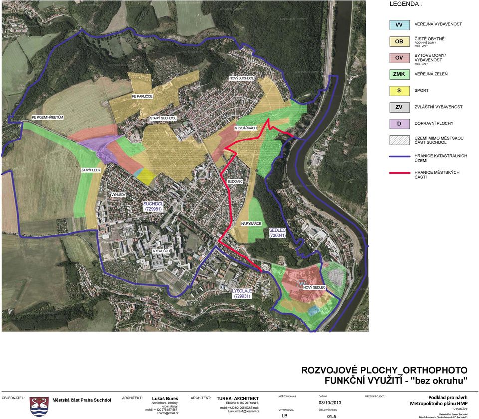 ELEC ROOJÉ PLOCHY_ORTHOPHOTO FUNKČNÍ VYUŽITÍ - "bez okruhu" Městská část Praha