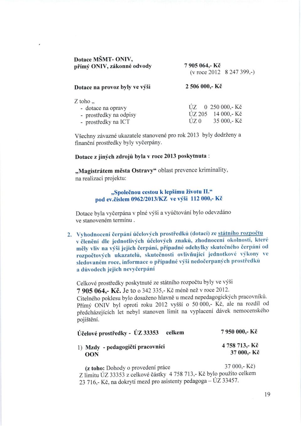 prostiedky na odpisy - prostfedky na ICT fielov6