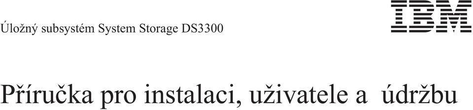 DS3300 Příručka pro