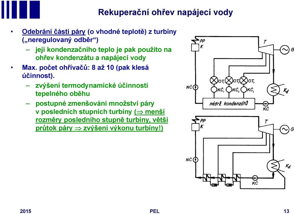 počet ohřívačů: 8 až 10 (pak klesá účinnost).