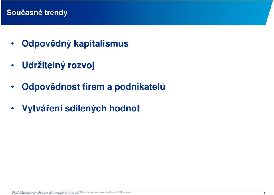 rozvoj Odpovědnost firem a