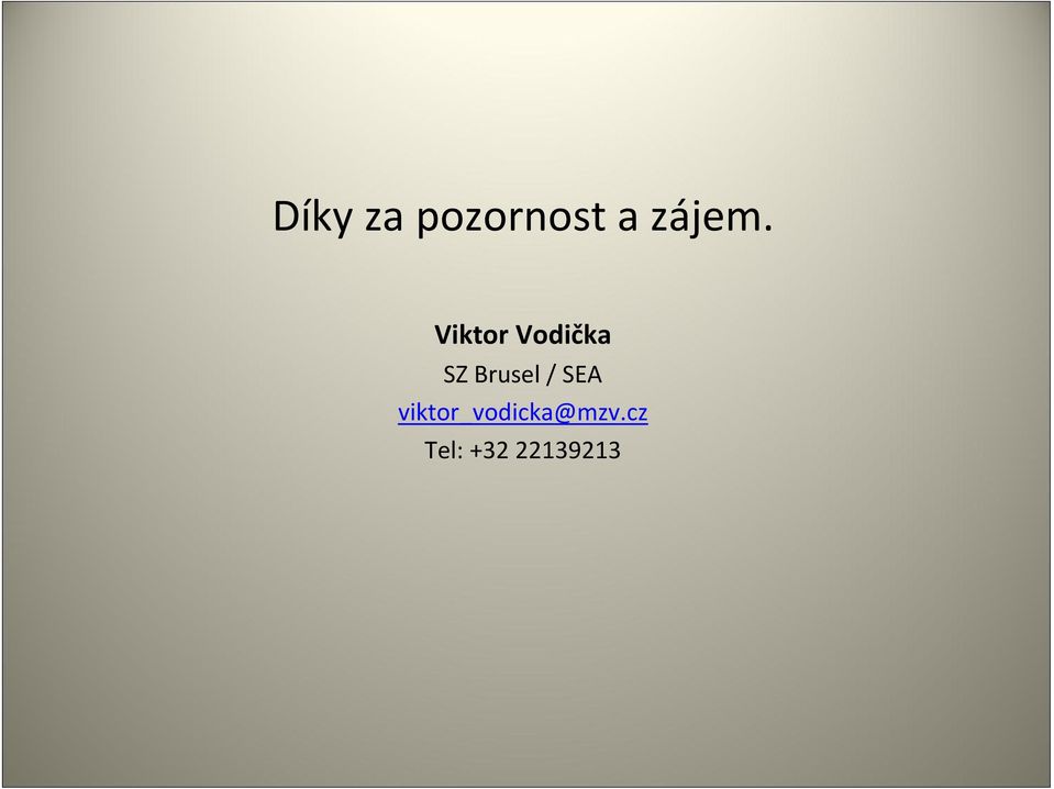 Viktor Vodička SZ Brusel