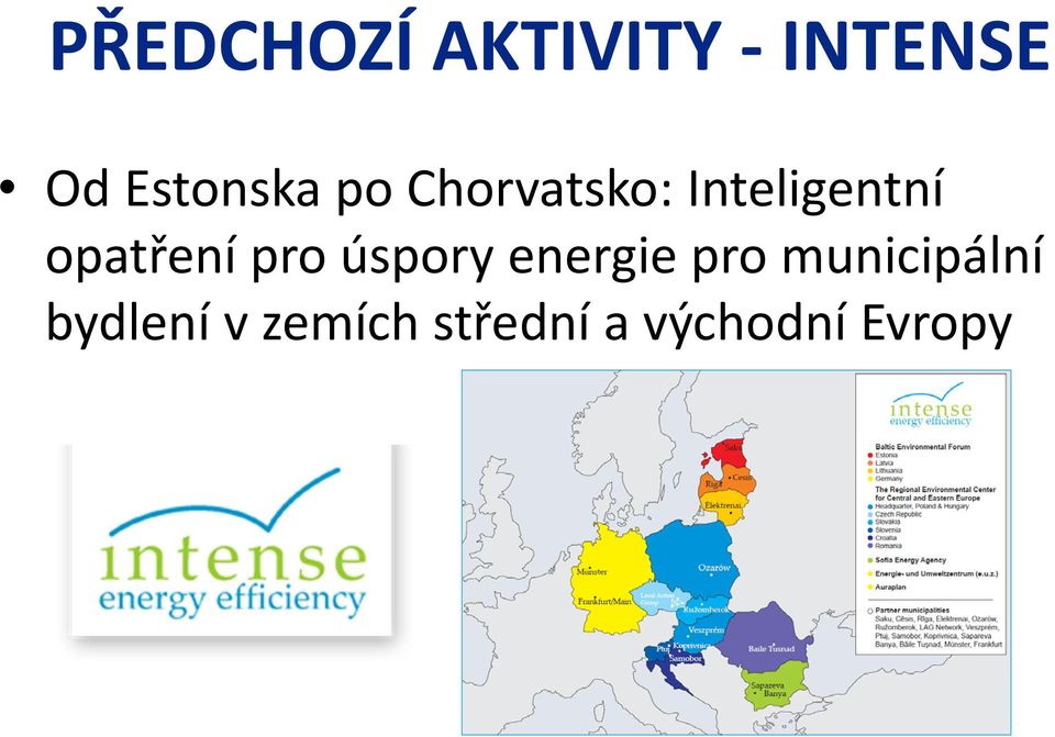 pro úspory energie pro municipální