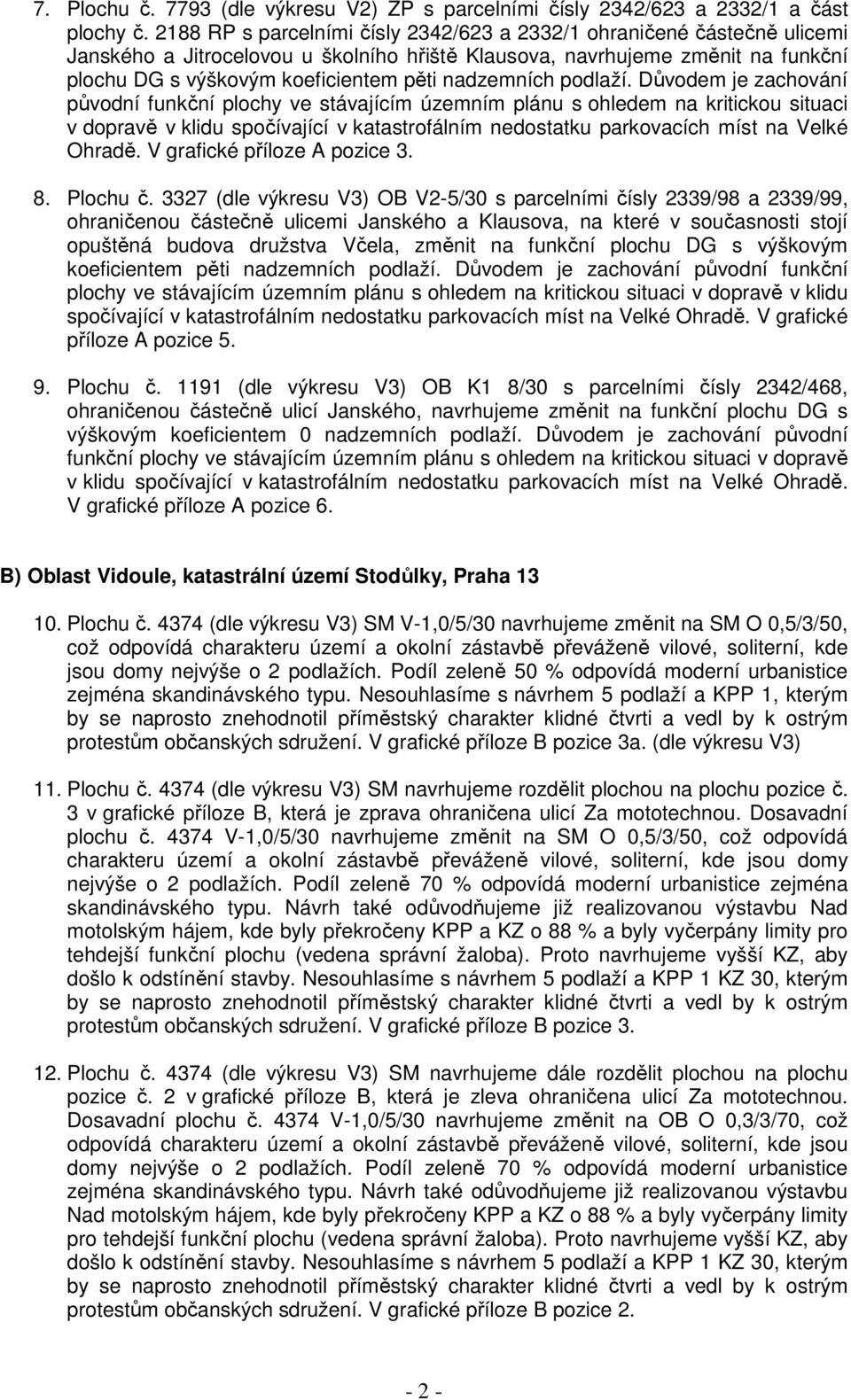 nadzemních podlaží.