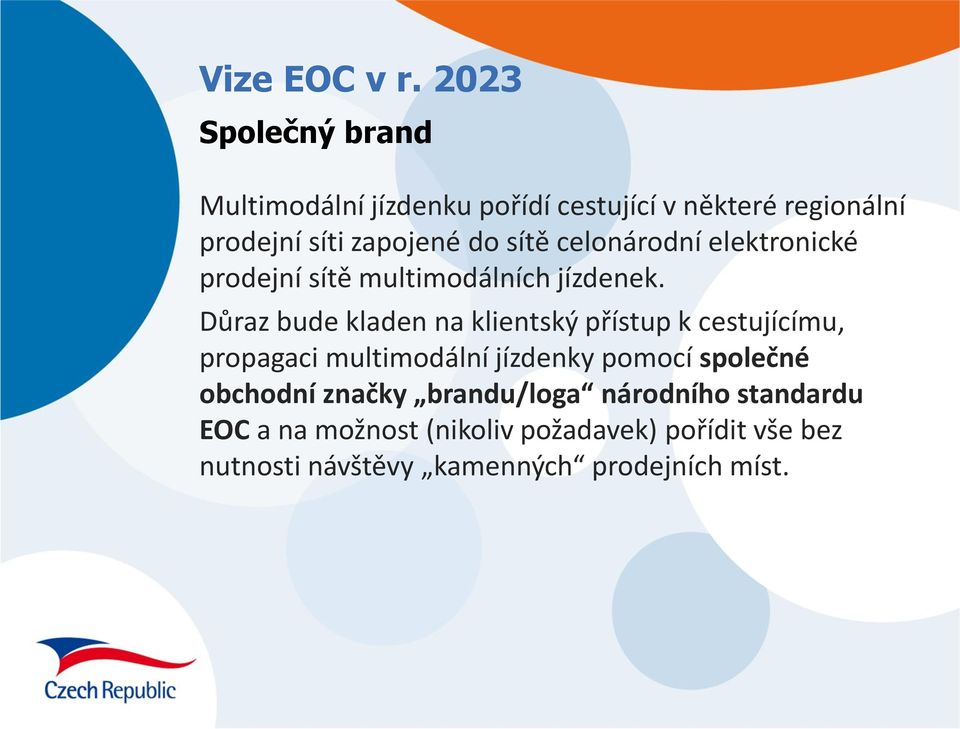 sítě celonárodní elektronické prodejní sítě multimodálních jízdenek.