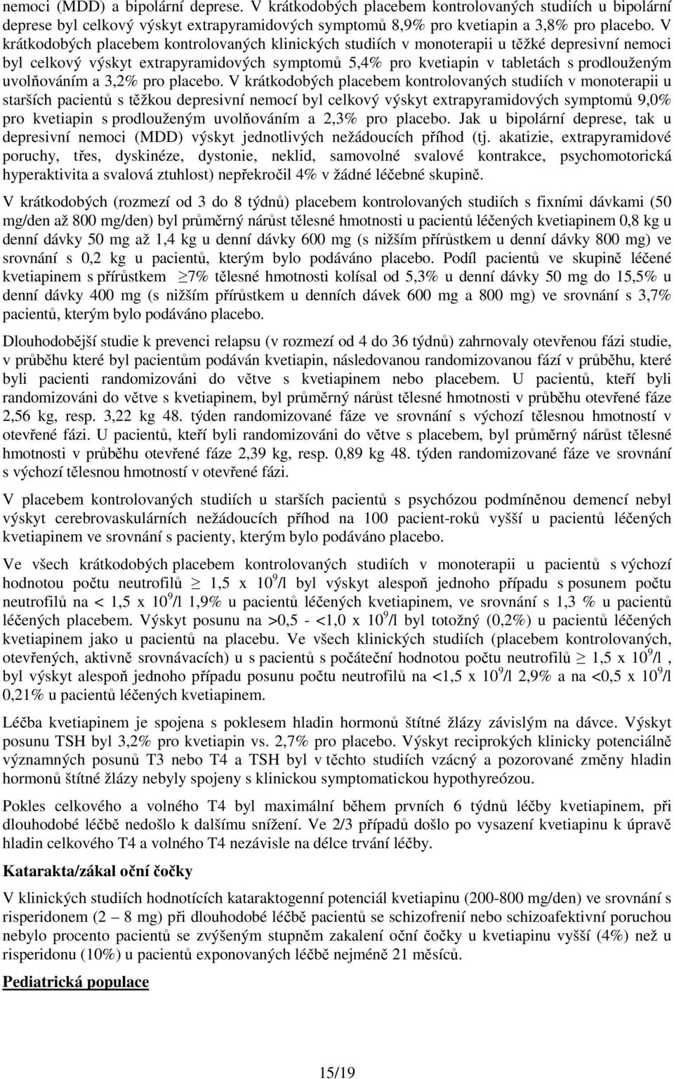 uvolňováním a 3,2% pro placebo.