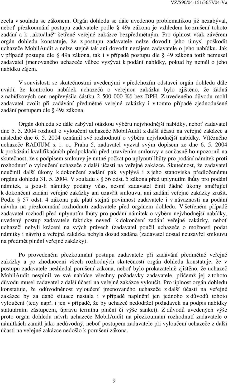 bezpředmětným.
