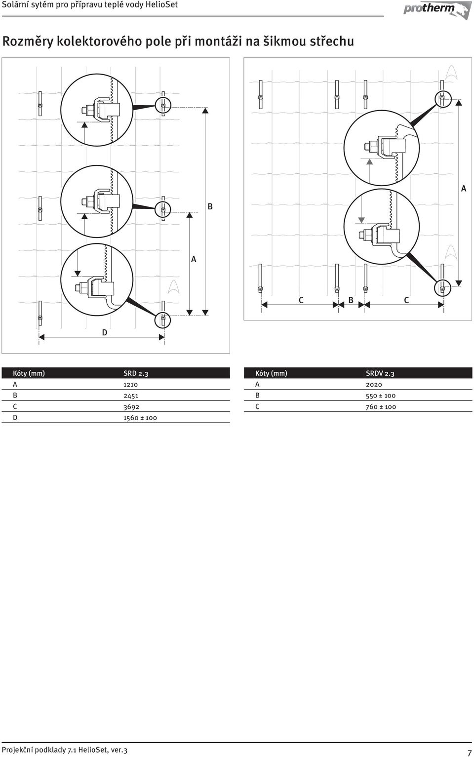 A 0 B 5 C 69 D 560 ± 00 Kóty (mm) SRDV.