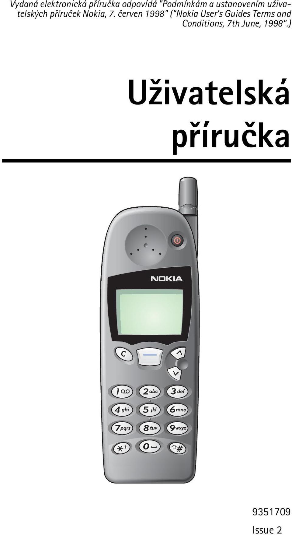 èerven 1998" ( Nokia User s Guides Terms and