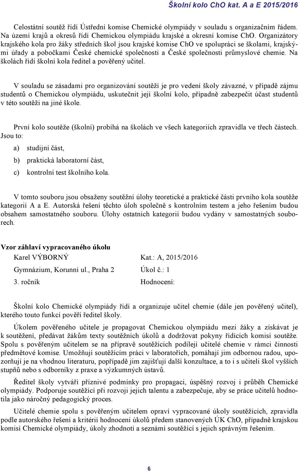 Chemie datování test
