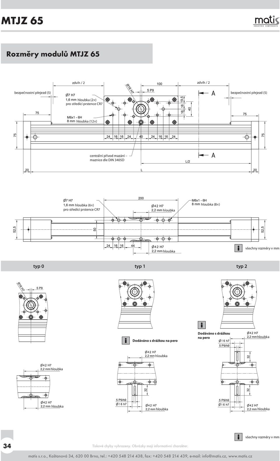 mazání maznice dle DIN 3405D (6 ) (8 ) typ 0 typ 1 typ