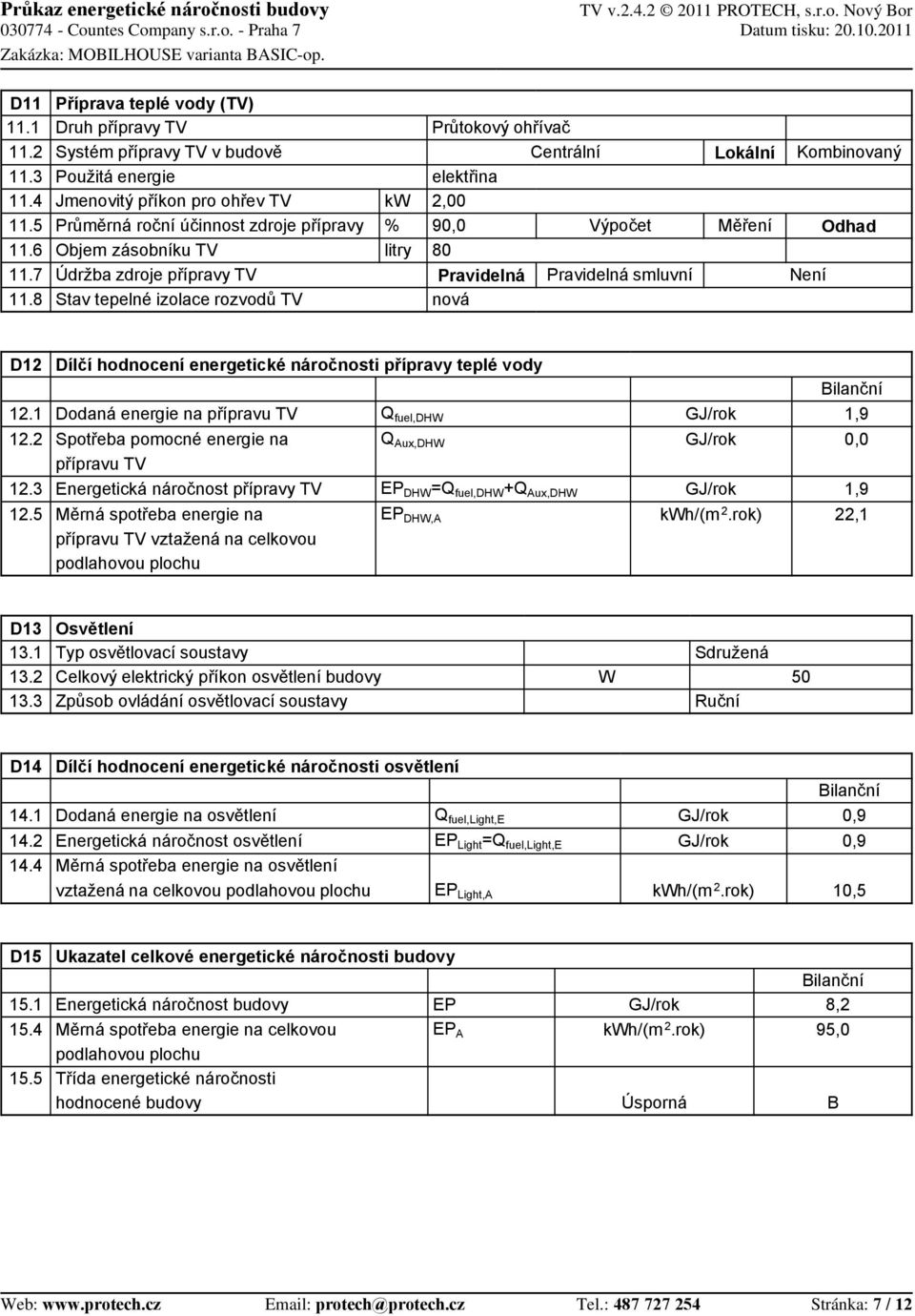 TV Stav tepelné izolace rozvodů TV kw % litry Průtokový ohřívač Centrální elektřina 2,00 9 Výpočet 80 Pravidelná Pravidelná smluvní nová Lokální Měření Kombinovaný Není Odhad D12 12.1 12.2 12.3 12.