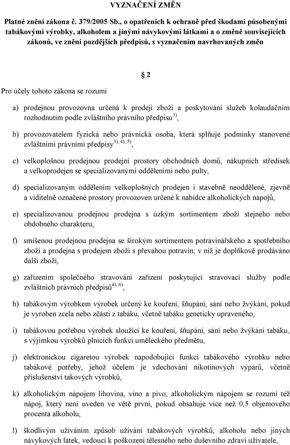 Pro účely tohoto zákona se rozumí 2 a) prodejnou provozovna určená k prodeji zboţí a poskytování sluţeb kolaudačním rozhodnutím podle zvláštního právního předpisu 3), b) provozovatelem fyzická nebo