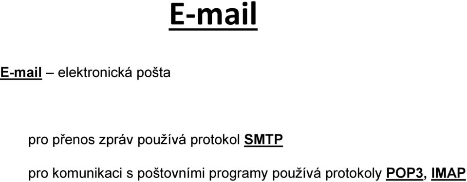 SMTP pro komunikaci s poštovními