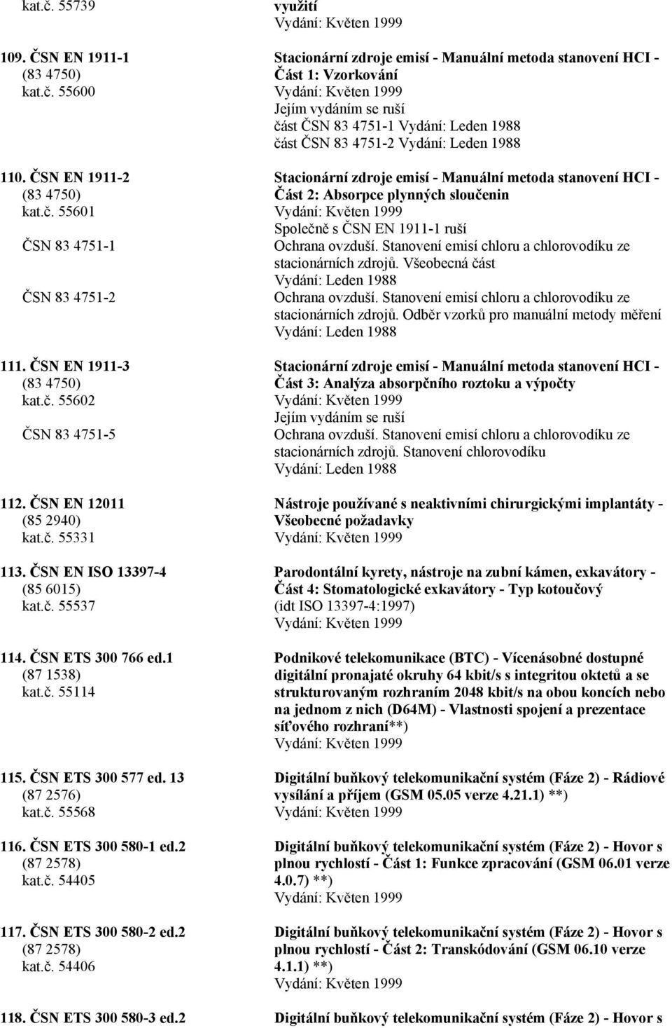 ČSN ETS 300 580-1 ed.2 (87 2578) kat.č.