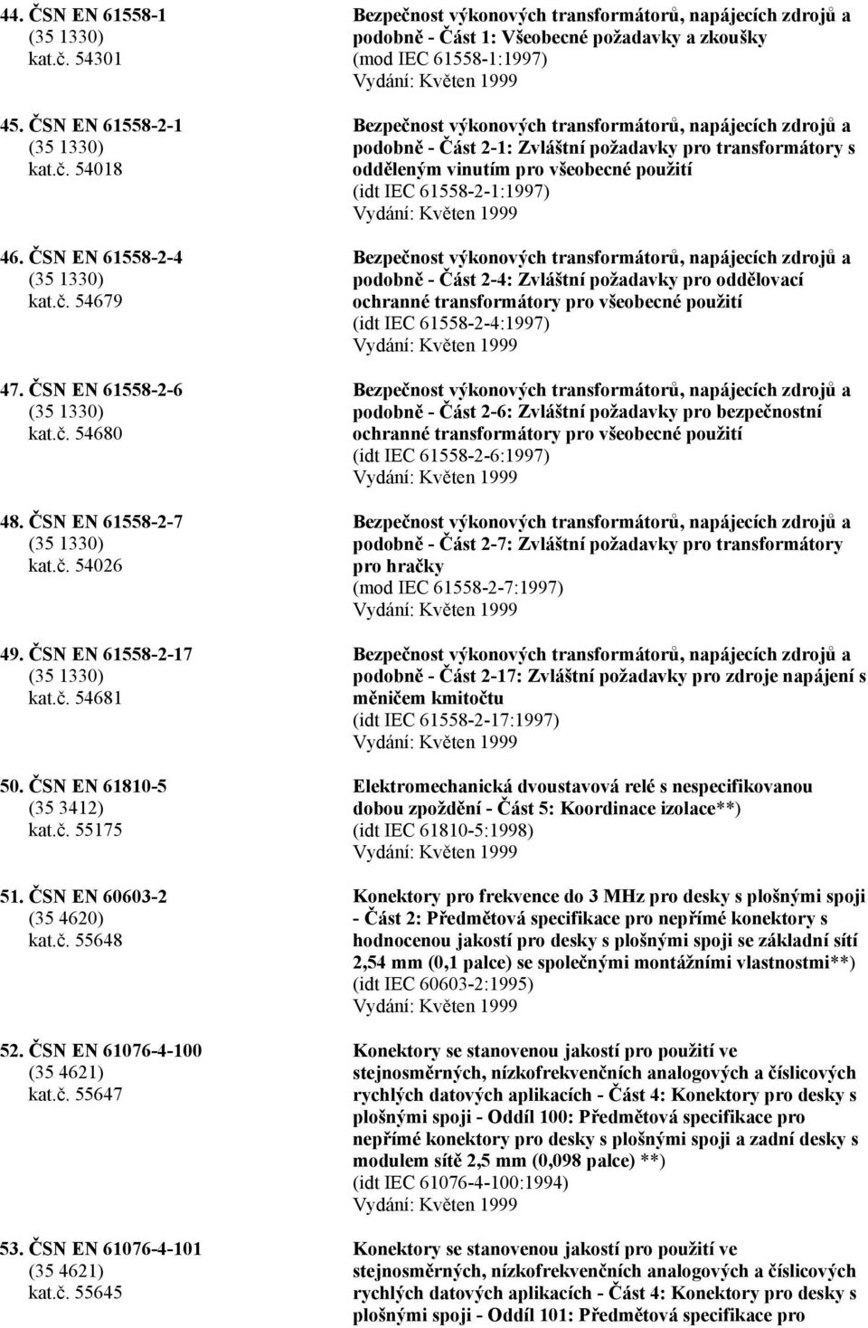 ČSN EN 61076-4-100 (35 4621) kat.č.