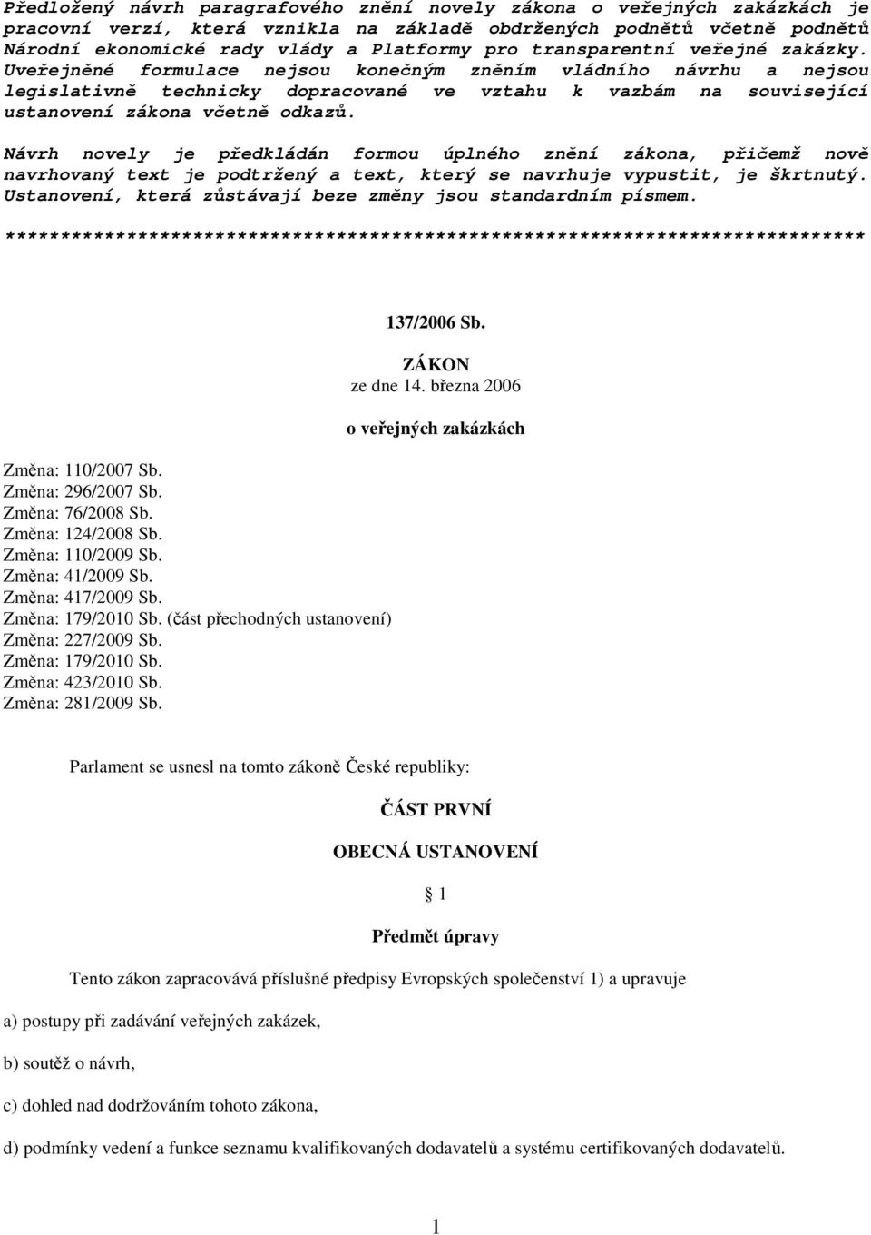 Uveřejněné formulace nejsou konečným zněním vládního návrhu a nejsou legislativně technicky dopracované ve vztahu k vazbám na související ustanovení zákona včetně odkazů.