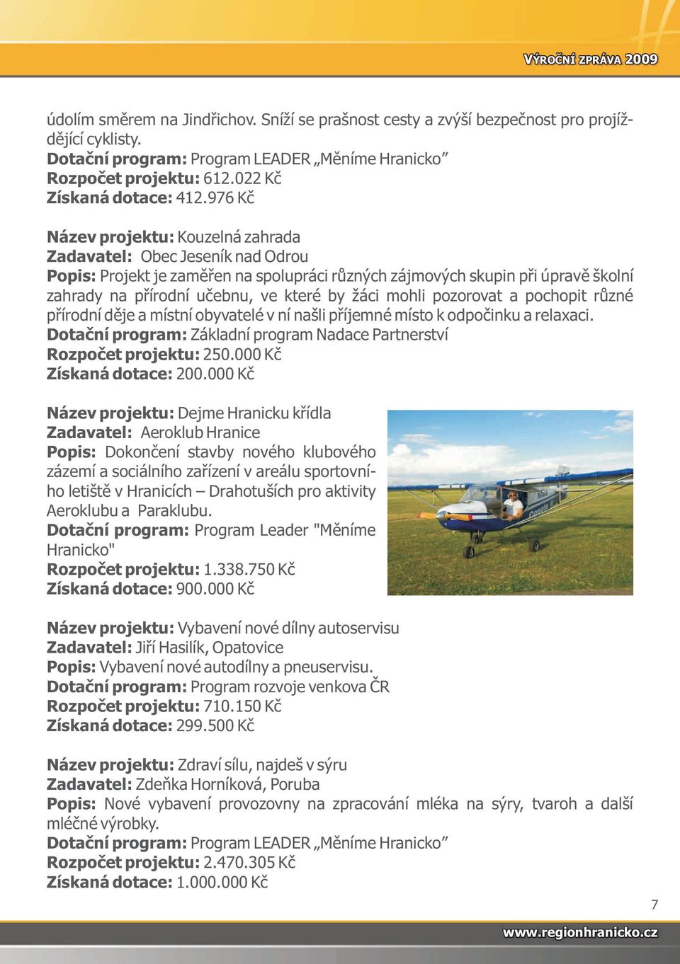 976 Kč Název projektu: Kouzelná zahrada Zadavatel: Obec Jeseník nad Odrou Popis: Projekt je zaměřen na spolupráci různých zájmových skupin při úpravě školní zahrady na přírodní učebnu, ve které by