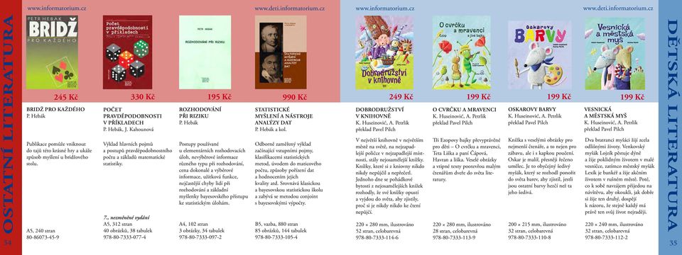 , nezměněné vydání A5, 312 stran 40 obrázků, 38 tabulek 978-80-7333-077-4 195 Kč rozhodování při riziku P.