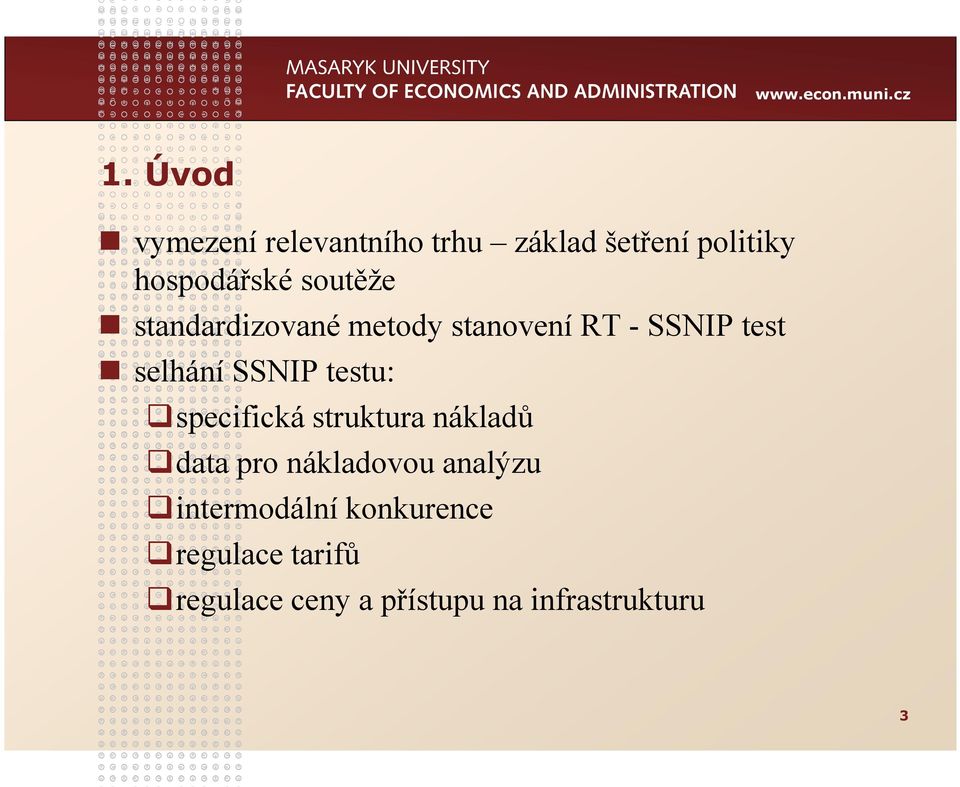 testu: specifická struktura nákladů data pro nákladovou analýzu