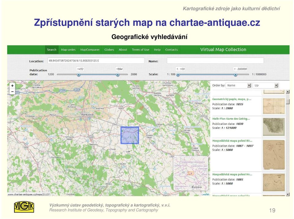 cz Geografické vyhledávání Kartografické