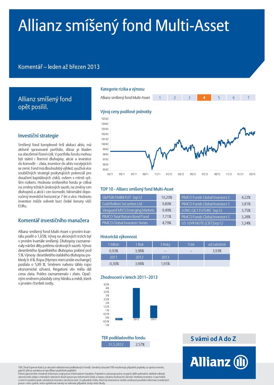 V portfoliu fondu mohou být státní i fi remní dluhopisy, akcie a investice do komodit zlata, investice do aktiv rozvíjejících se zemí.