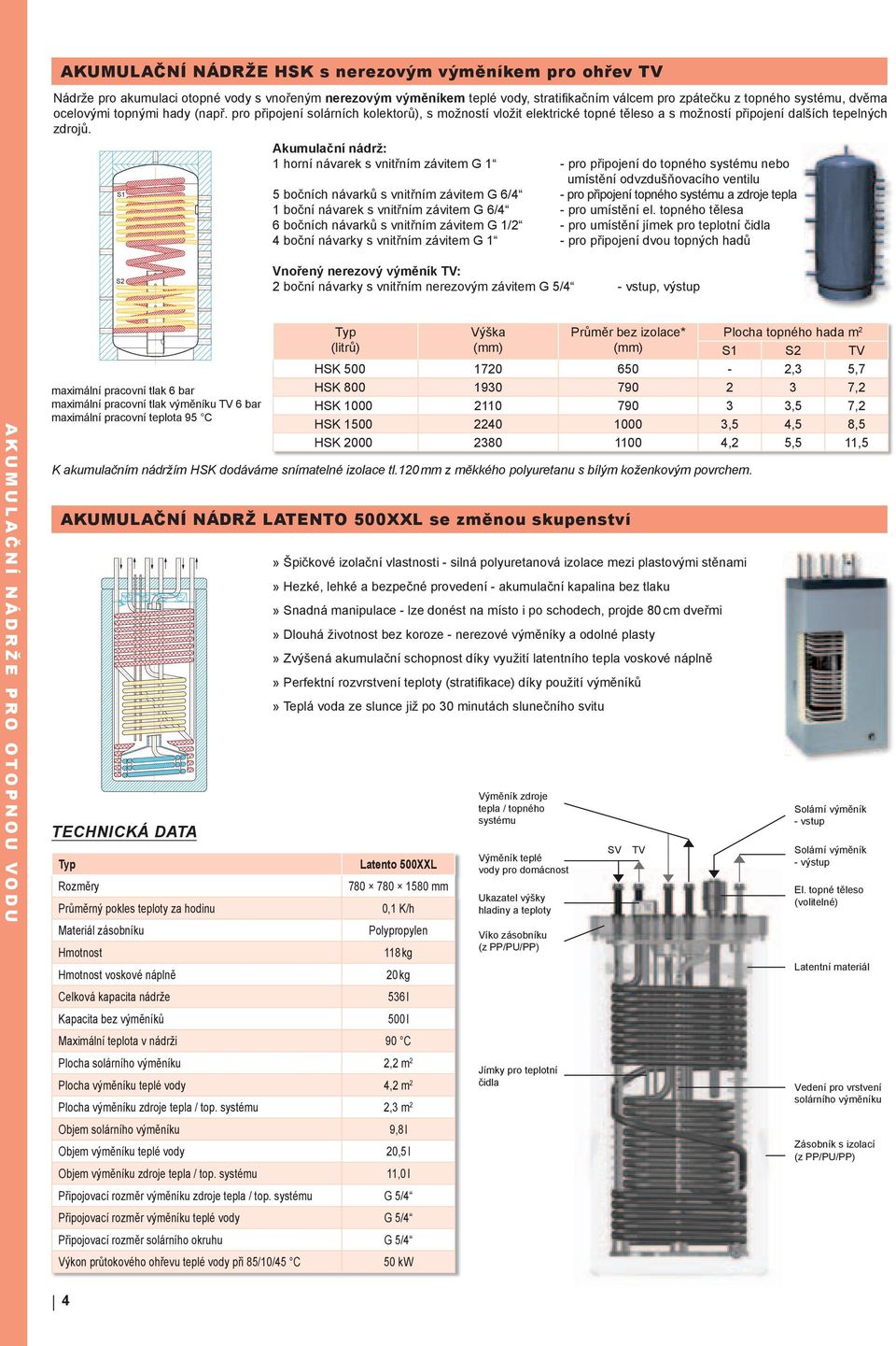 AKUMULACE TEPLA.» Akumulační nádrže pro otopnou vodu» Zásobníkové ohřívače  teplé vody - PDF Stažení zdarma