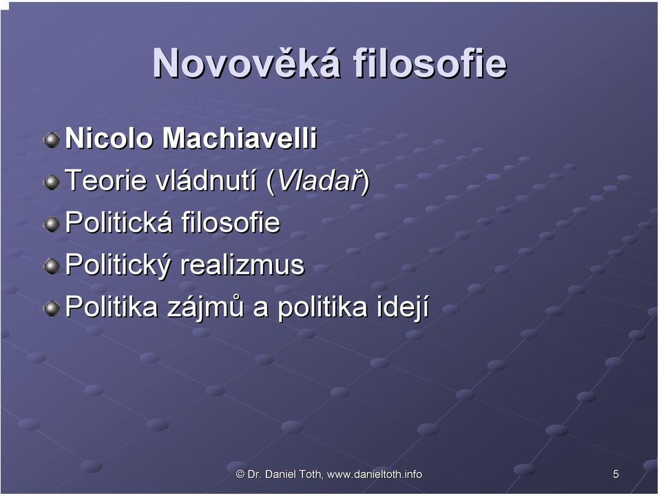 Politická filosofie Politický