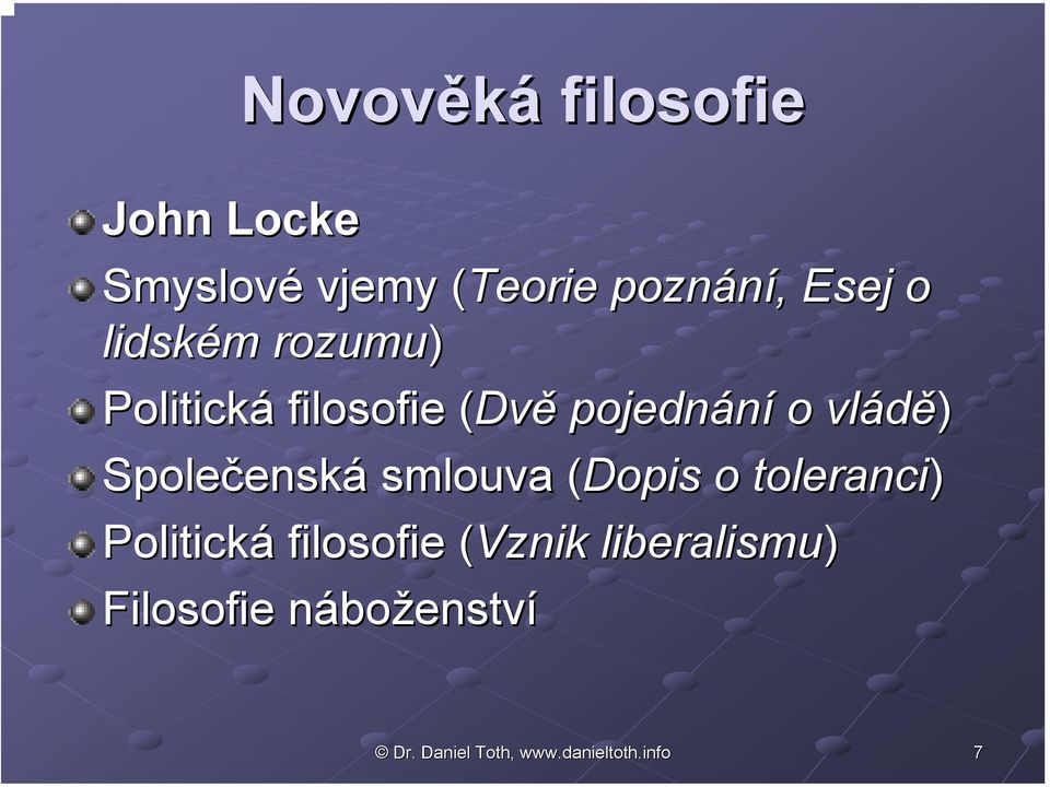 o vládě) Společensk enská smlouva (Dopis( o toleranci)