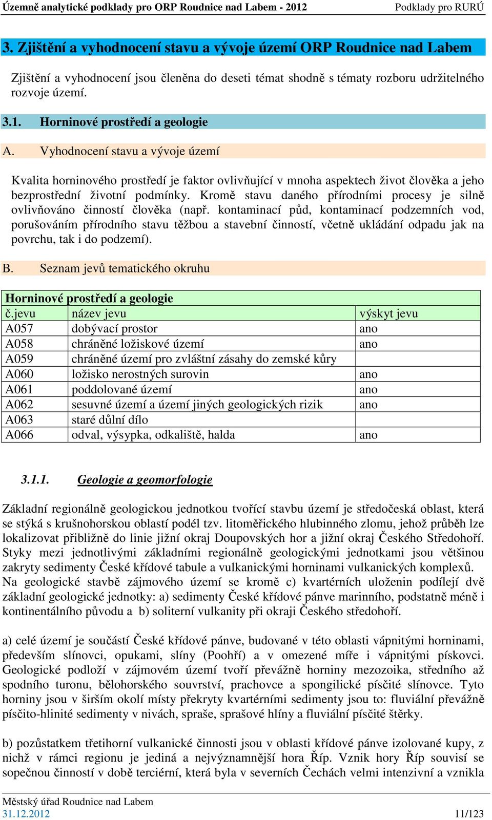 Kromě stavu daného přírodními procesy je silně ovlivňováno činností člověka (např.