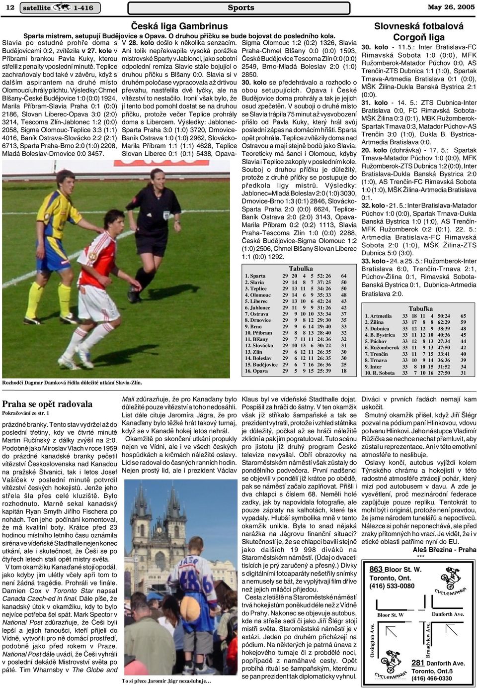 Podobnû jako Miroslav Vlach v roce 1959 do prázdné kanadské branky peãetil vítûzství âeskoslovenska nad Kanadou na praïské tvanici, tak i letos Josef Va íãek v poslední minutû potvrdil vítûzství ãesk