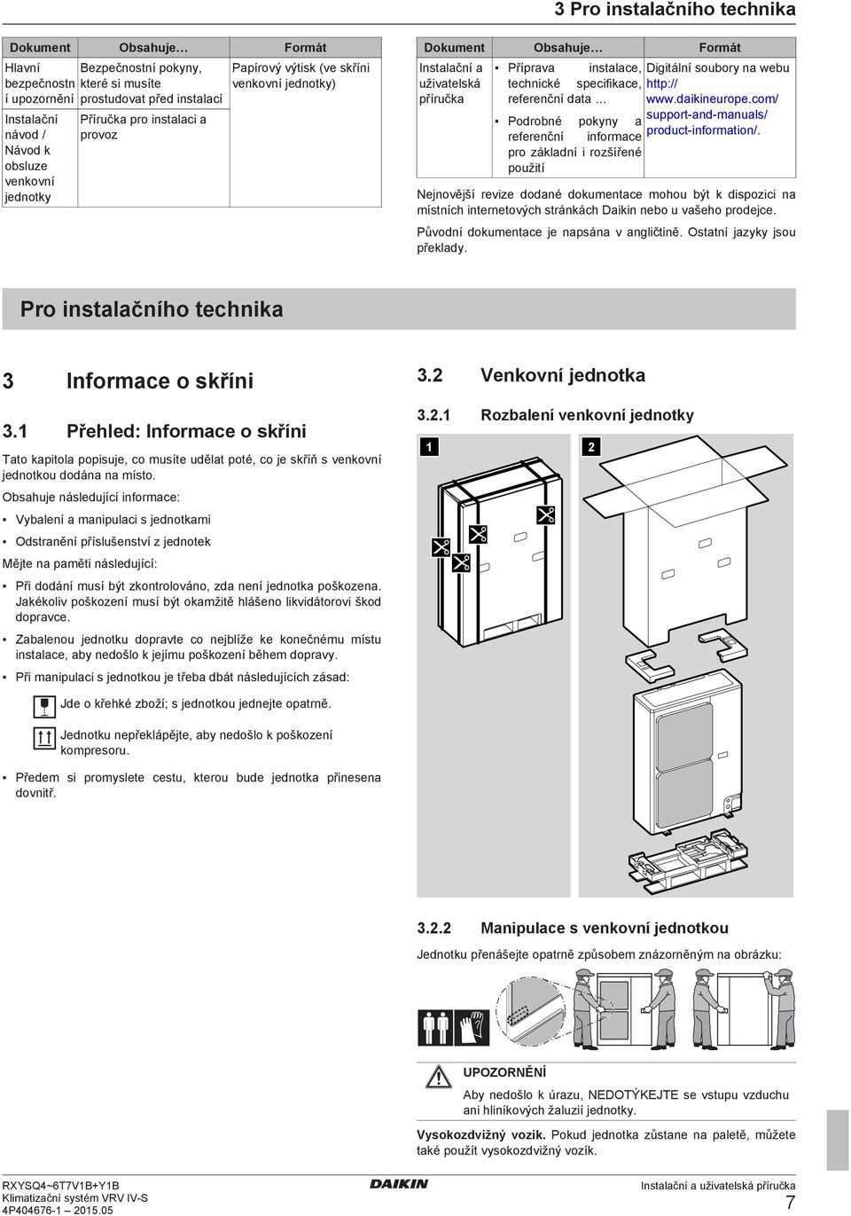 souory n wu http:// www.ikinurop.om/ support-n-mnuls/ prout-informtion/. Njnovější rviz oné okumnt mohou ýt k ispozii n místníh intrntovýh stránkáh Dikin no u všho proj.