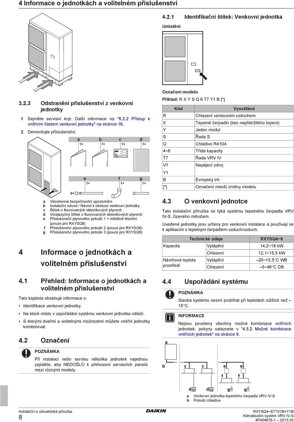 1 1 1 1 Vysvětlní R Chlzní vnkovním vzuhm X Tplné črplo (z npřtržitého topní) Y Jn moul S Ř S Q Chlivo R410 4~6 Tří kpity T7 Ř VRV IV V1 Npájí zroj Y1 1 f 1 g 1 B Evropský trh [*] Oznční mnší změny