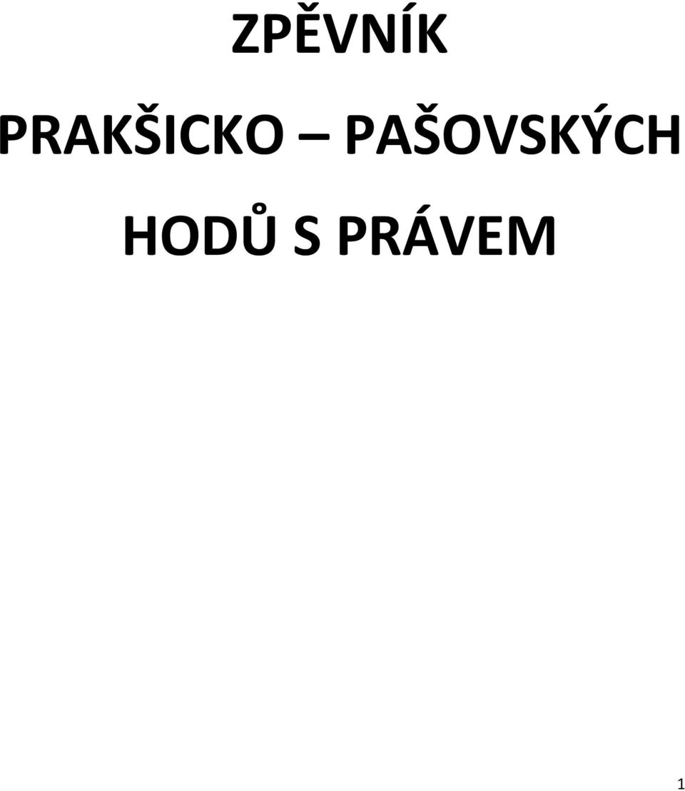 PAŠOVSKÝCH