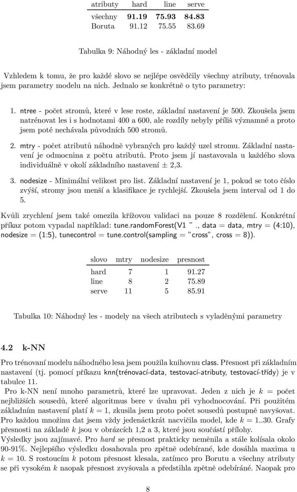ntree - počet stromů, které v lese roste, základní nastavení je 500.