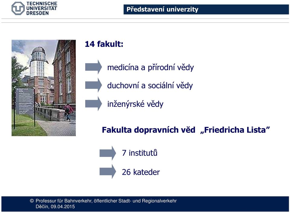 inženýrské vědy Fakula dopravních vĕd
