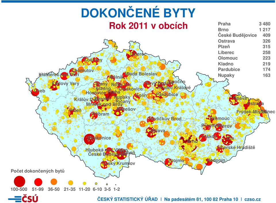 Králův Dvůr Říčany Mníšek pod Brdy Benešov Plzeň Příbram Havlíčkův Brod Karlovy Vary Cheb Opava Ostrava Třinec Frýdek-Místek Olomouc Prostějov Přerov Jihlava Vyškov