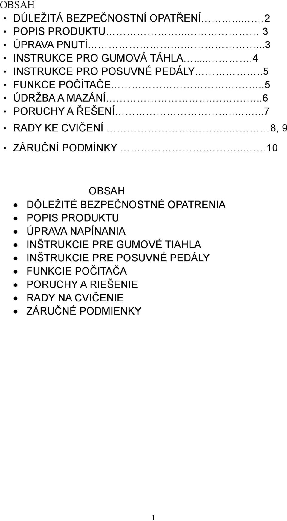 .. 8, 9 ZÁRUČNÍ PODMÍNKY.