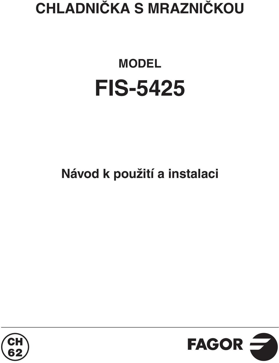FIS-5425 Návod k