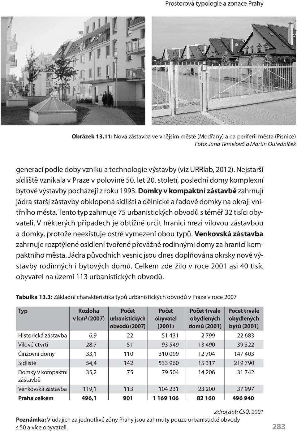 Nejstarší sídliště vznikala v Praze v polovině 50. let 20. století, poslední domy komplexní bytové výstavby pocházejí z roku 1993.