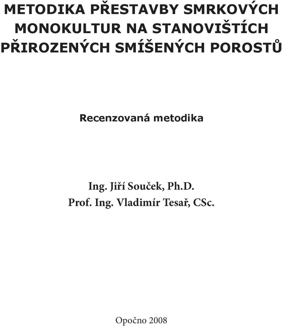 Recenzovaná metodika Ing. Jiří Souček, Ph.D.