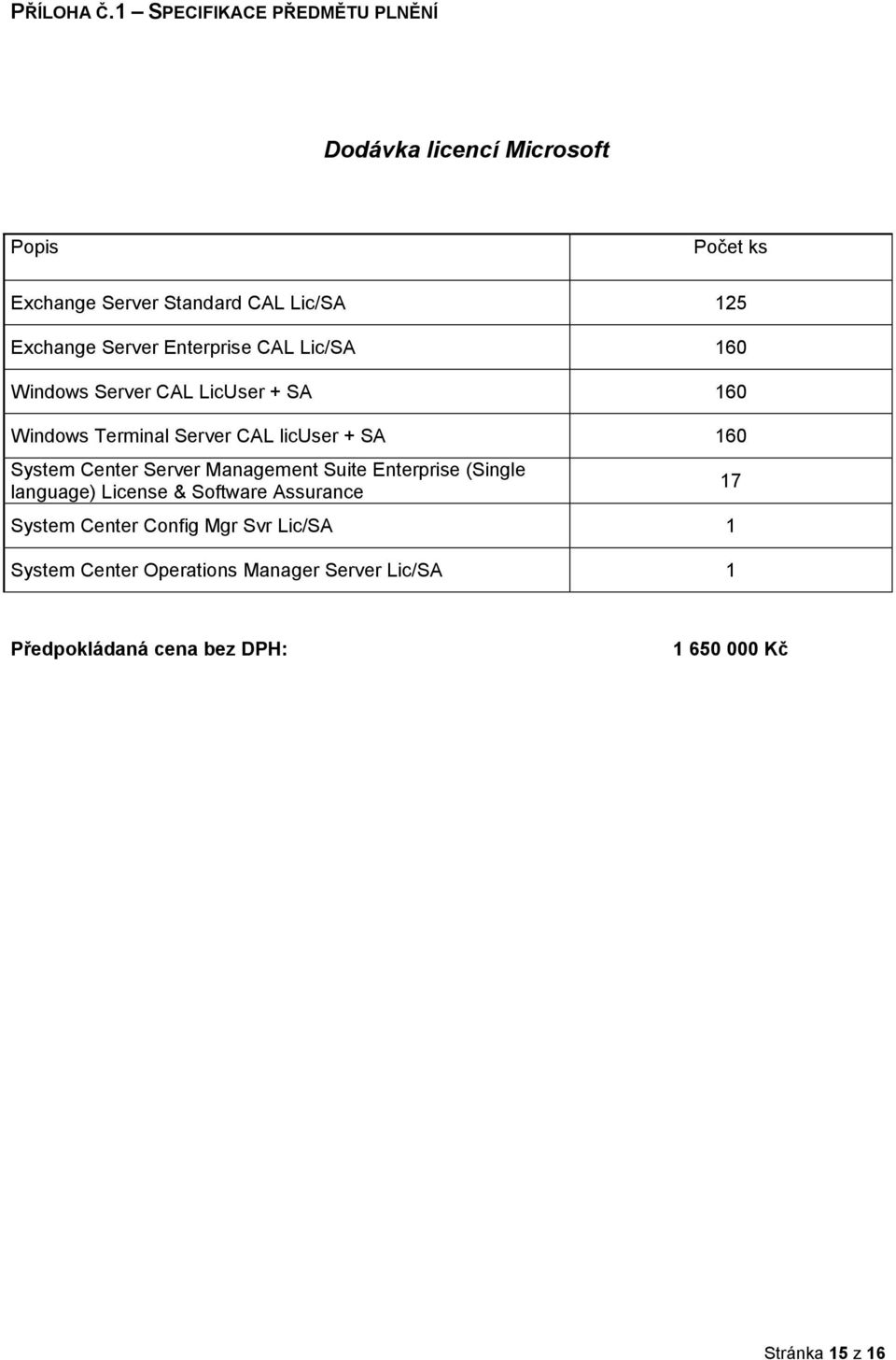 Server Enterprise CAL Lic/SA 160 Windws Server CAL LicUser + SA 160 Windws Terminal Server CAL licuser + SA 160 System