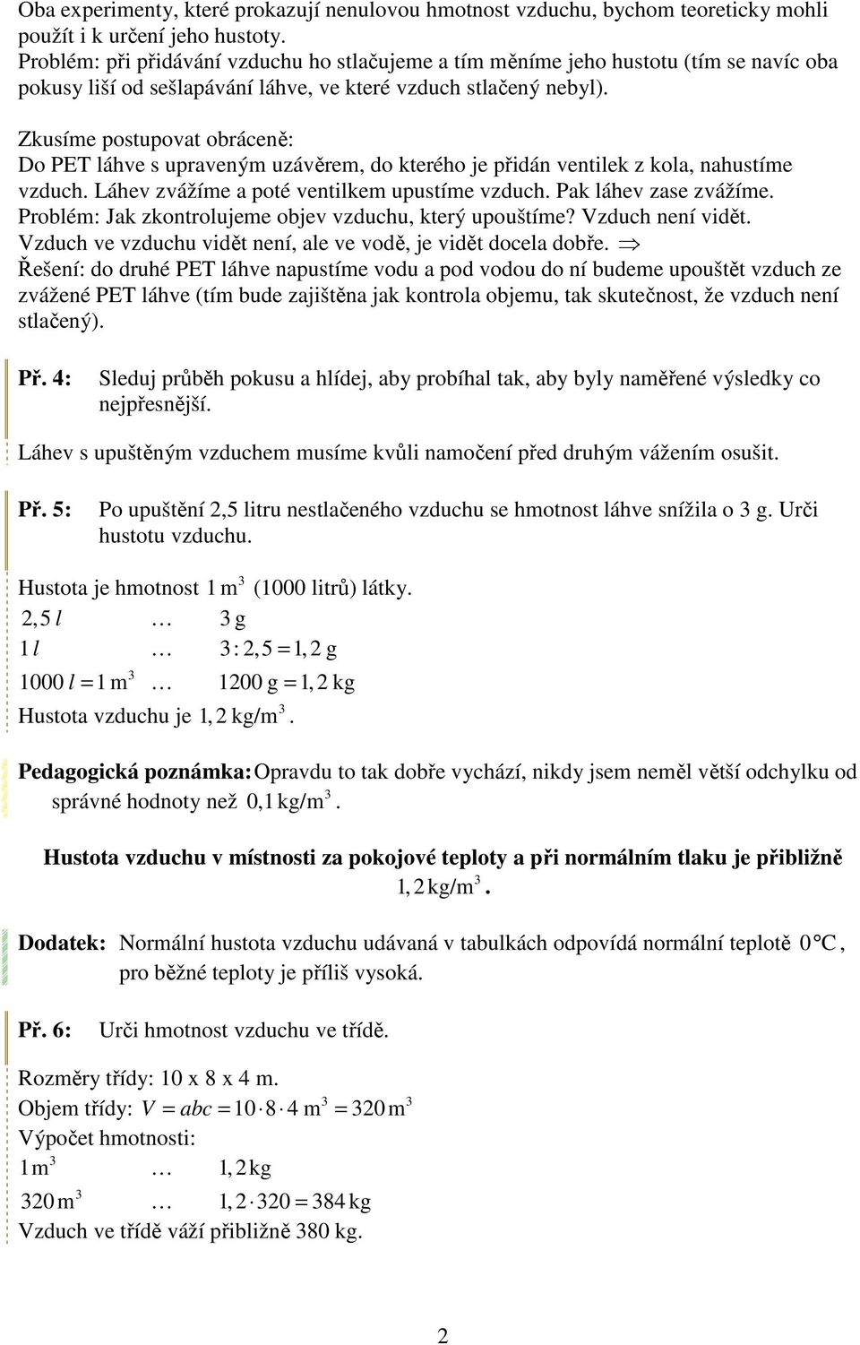 1.5.6 Kolik váží vzduch - PDF Stažení zdarma