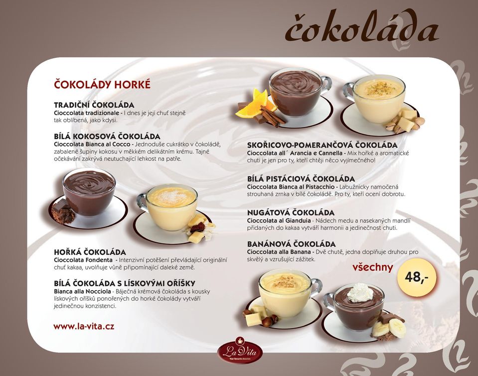 SKOŘICOVO-POMERANČOVÁ ČOKOLÁDA Cioccolata all Arancia e Cannella - Mix hořké a aromatické chuti je jen pro ty, kteří chtěji něco vyjímečného!