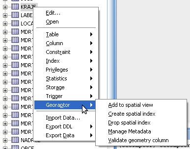 1 Zadání Úkolem je načíst soubory ESRI Shapefile do prostředí databáze Oracle a zde nad nimi vytvořit dotazy s využitím prostorových operátorů. Výsledky mají být vhodným způsobem graficky zobrazeny.