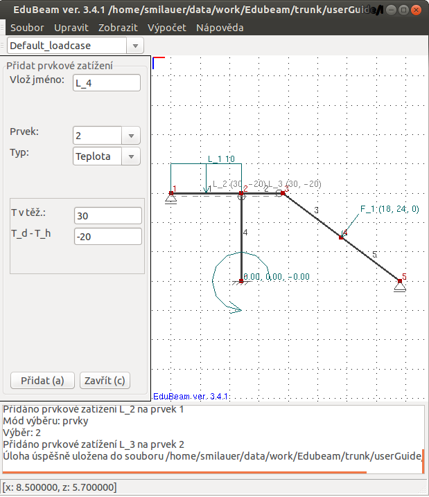 Program EduBeam Volně šiřitelný software pro 2D lineární analýzu prutových konstrukcí, ODM http://www.oofem.org/wiki/doku.php?