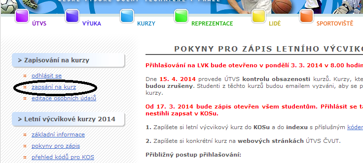 2 Krok 2: přejití k zápisu kurzu Q1 ANO Přejít k zápisu kurzu Q2 ANO