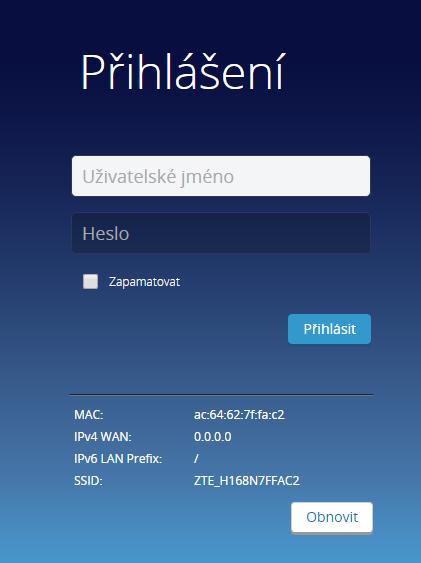 Obrázek 5 Přihlašovací stránka 8.